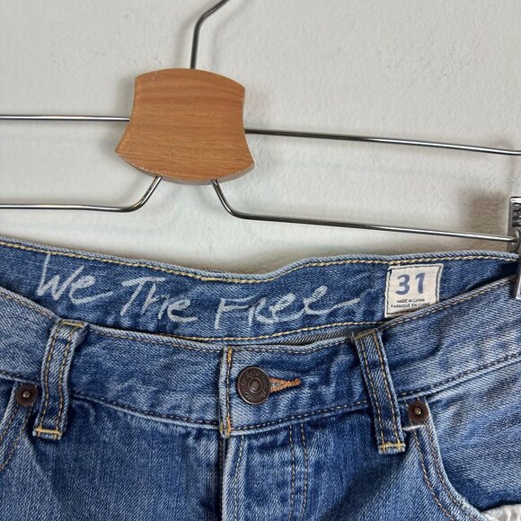 Free People Sofia Short 31 Denim Boho Western Fray Hem Summer Casual Everyday - Picture 4 of 9